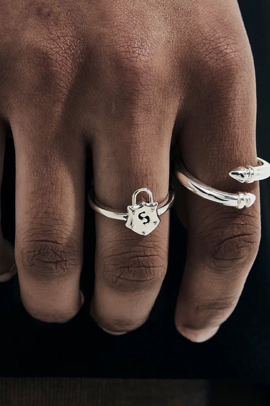 Stolen Girlfriends Club Shield Ring - Silver