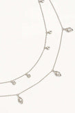 By Charlotte I Am Protected Layered Choker - Silver