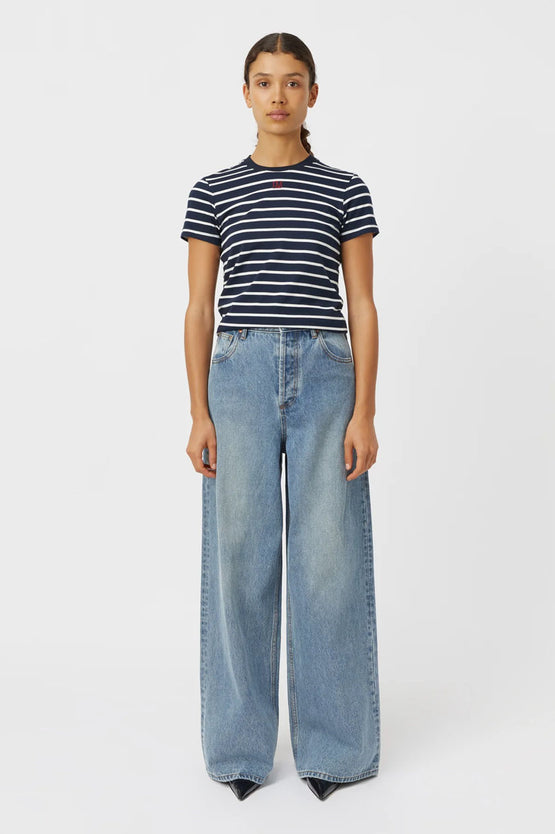 Camilla and Marc Sora Tee - Navy/White