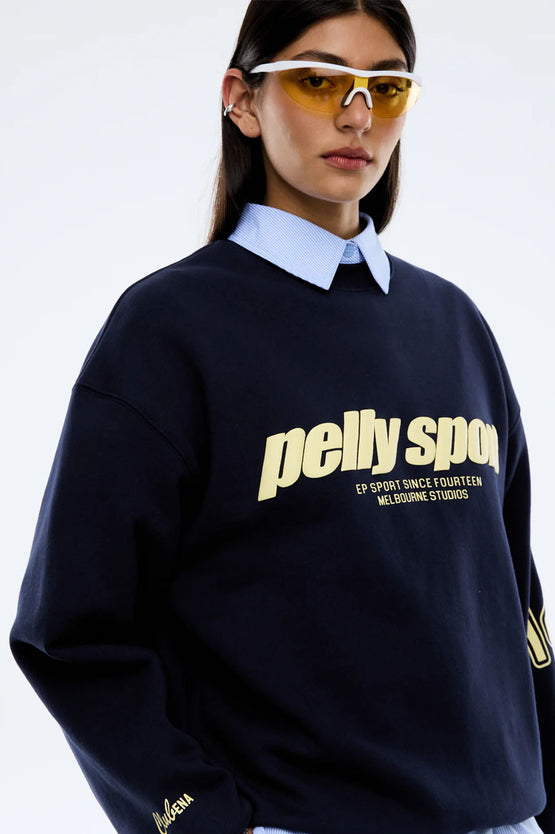Ena Pelly Sports Sweater - Navy
