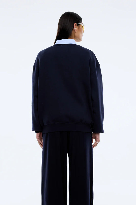 Ena Pelly Sports Sweater - Navy