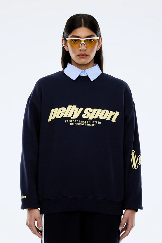 Ena Pelly Sports Sweater - Navy