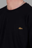Just Another Fisherman Stamp Tee - Black