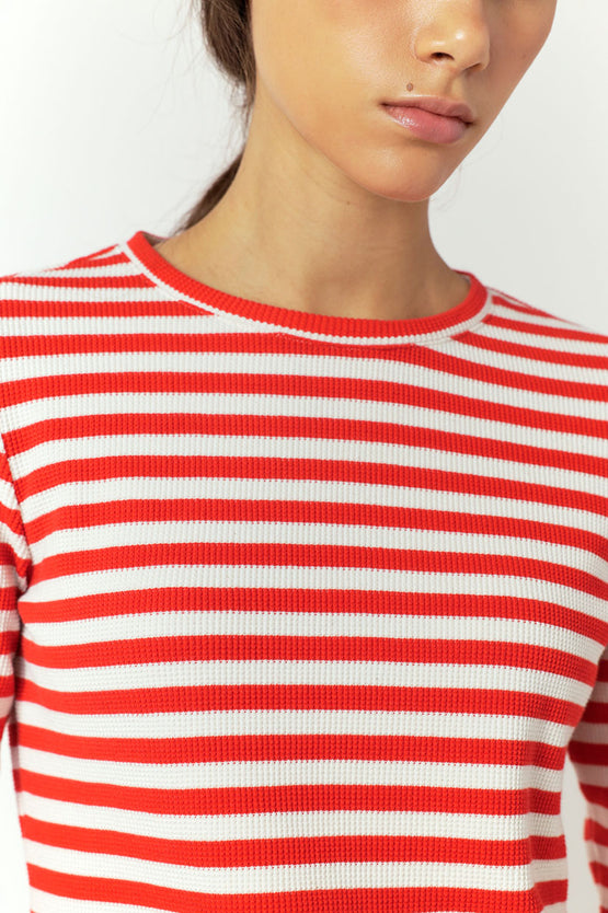 Sylvester Stripey Top - Red White