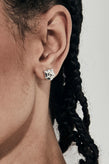 Stolen Girlfriends Club Shield Stud Earrings - Silver