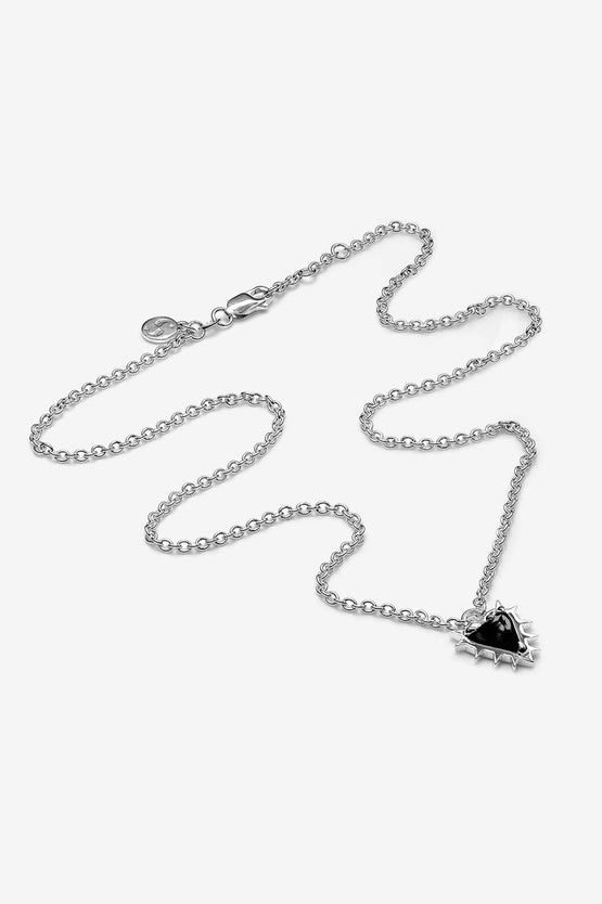 Stolen Girlfriends Club Talon Heart Necklace - Silver