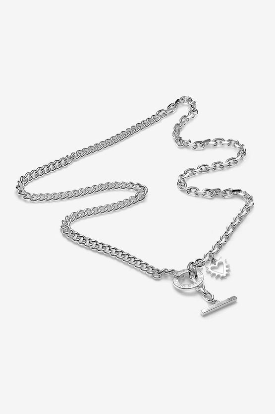 Stolen Girlfriends Club T-Bar Halo Necklace - Silver