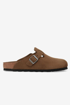 Birkenstock Boston SFB Suede - Dark Tea