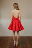 Caitlin Crisp Tiffany Dress - Red Poplin