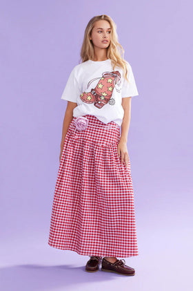 Ruby Trulli Skirt - Red Lilac