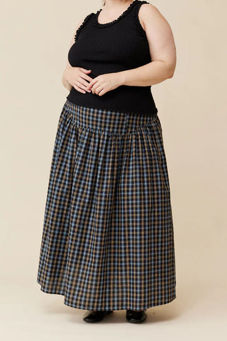 Ruby Trulli Skirt - Black Tartan