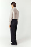 Sylvester Twill Wide Leg Trouser - Black