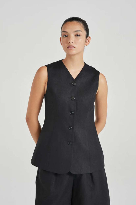 Friends With Frank Clare Vest - Black