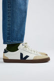 Veja Volley Leather - White Nautico Bark