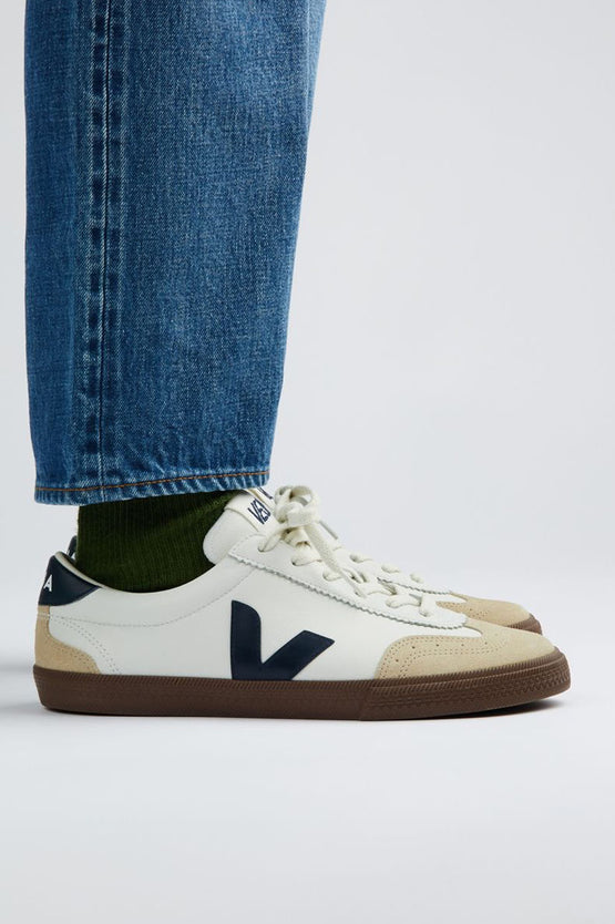Veja Volley Leather - White Nautico Bark