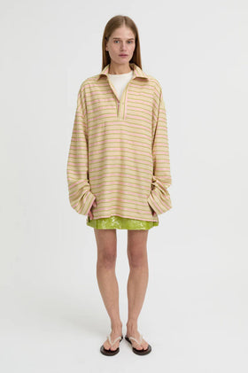 Blanca Wynn Polo Top - Beige