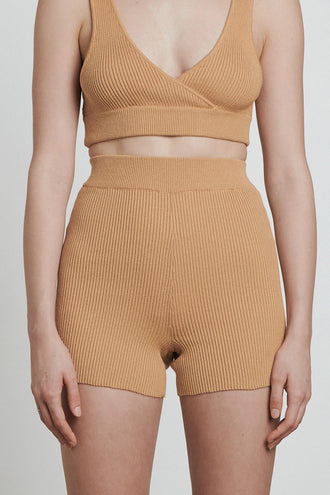 Bare By Charlie Holiday The Bike Short - Caramel