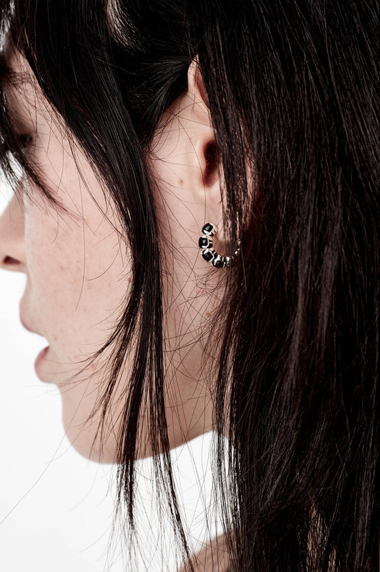 Stolen Girlfriends Club Halo Cluster Earrings - Onyx