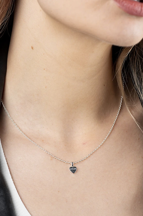 Stolen Girlfriends Club Stolen Heart Necklace - Silver