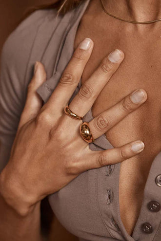 Porter Jewellery Bubble Ring Thick - Gold