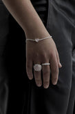 Stolen Girlfriends Club Love Claw Bracelet - Rose Quartz