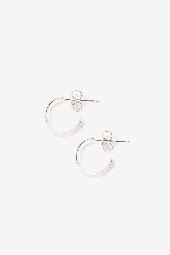 La Tribe Curl Hoop Small - Silver
