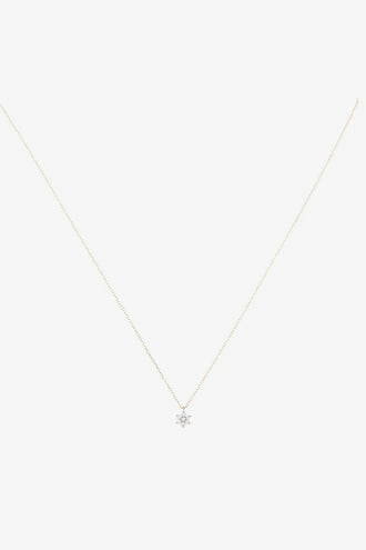 By Charlotte Crystal Lotus Flower Necklace - 14k Gold