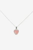 Stolen Girlfriends Club Love Claw Necklace - Rose Quartz