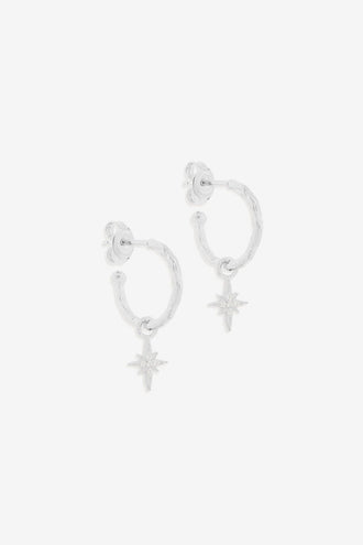 By Charlotte Starlight Hoops - Silver