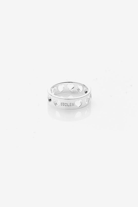 Stolen Girlfriends Club Heartless Band Ring - Silver