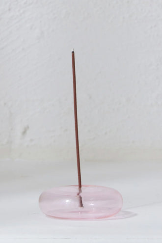 Gentle Habits Glass Incense Holder - Pink