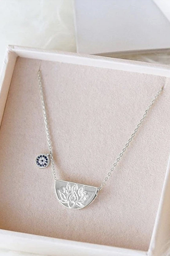 By Charlotte Lucky Lotus Necklace - Silver
