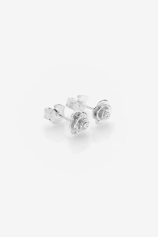 Stolen Girlfriends Club Rose Bud Earrings - Silver