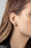Stolen Girlfriends Club Rose Bud Earrings - Silver