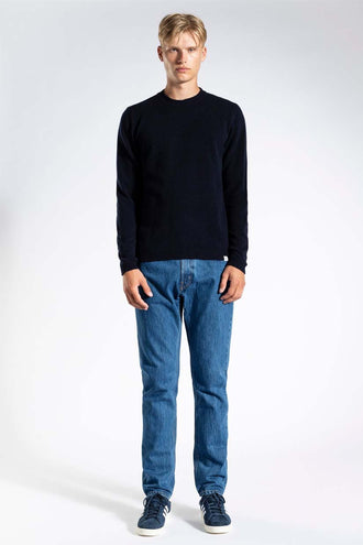 Norse Projects Sigfred Lambswool - Dark Navy