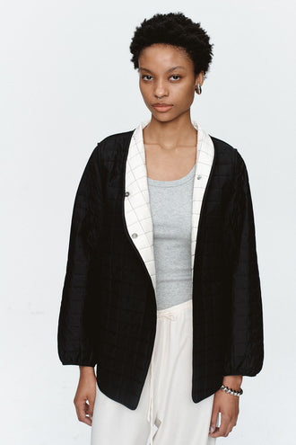 Marle Agnes Jacket - Black/Ivory