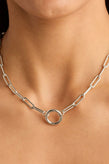 By Charlotte With Love Annex Link Necklace 18" - Silver