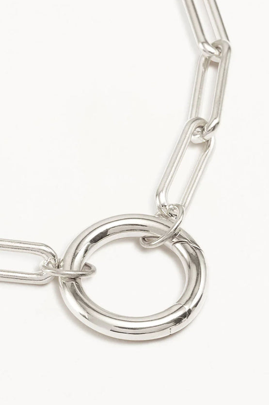 By Charlotte With Love Annex Link Necklace 18" - Silver
