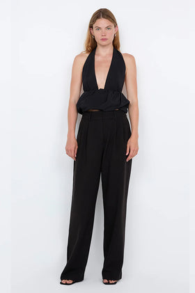 Bec & Bridge Apolline Halter Top - Black