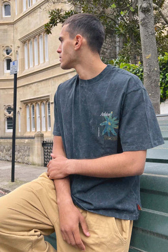 Damson Madder Archive Tee - Washed Black