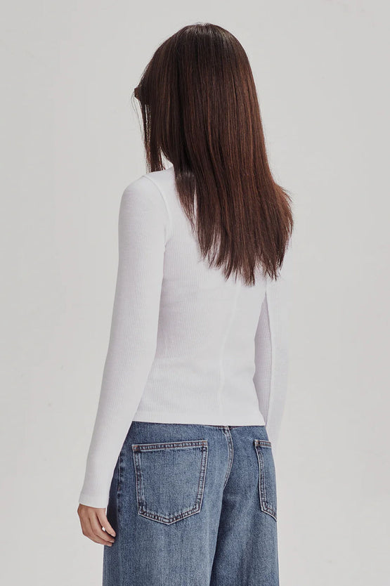 Commoners Base Rib LS - White