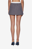 Ksubi Boxer Mini Skirt - White Plaid