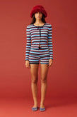Ruby Emma Cardigan - Burgundy Blue