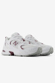 New Balance U530CSF - White with Faded Plum