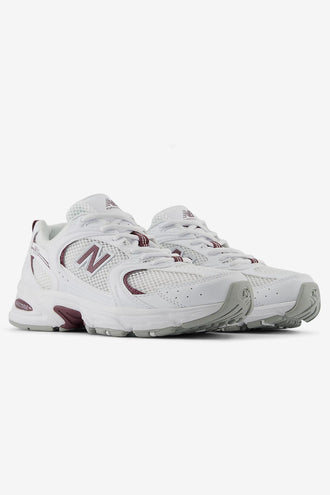New Balance U530CSF - White with Faded Plum