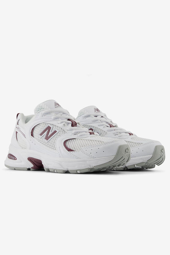 New Balance U530CSF - White with Faded Plum