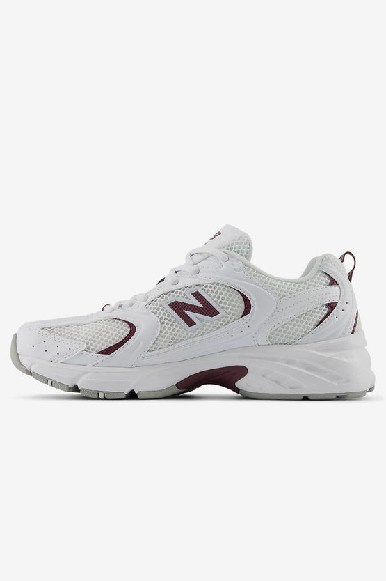 New Balance U530CSF - White with Faded Plum