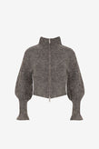 Ruby Matilda Zip Cardigan - Charcoal