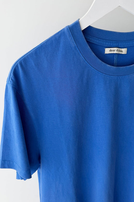 Dear Dylan Oversized Tee - Washed Cobalt