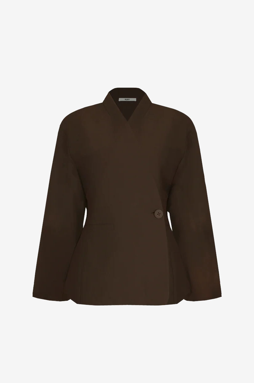 Ruby Coco Blazer - Chocolate